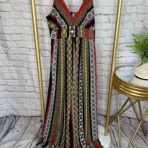 Tahari Maxi Multi color size Xs but stretches so fits up to a size M.